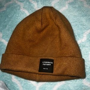 Alternate future fine-knit beanie